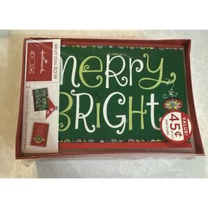 Hallmark Merry And Bright & Christmas Greetings 40pk Cards, Envelopes &seals NIP